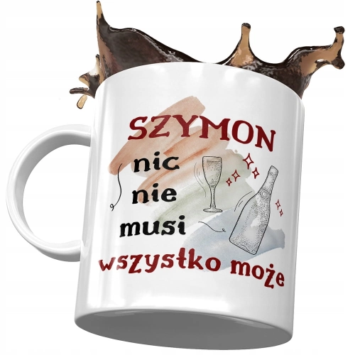 Kubek Dla Szymona Kolegi Przyjaciela na Prezent z Nadrukiem ze Zdjęciem