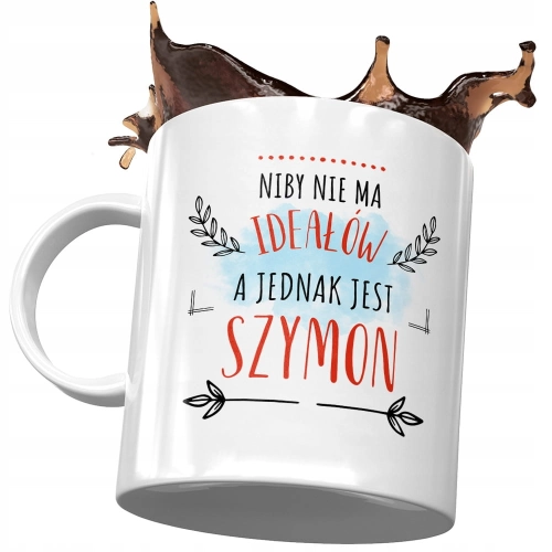 Kubek Dla Szymona Kolegi Przyjaciela na Prezent z Nadrukiem ze Zdjęciem