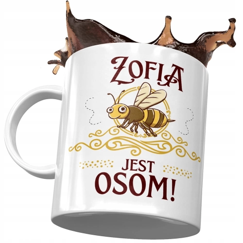 Kubek dla Zofii Zosi Koleżanki na Prezent z Nadrukiem ze Zdjęciem