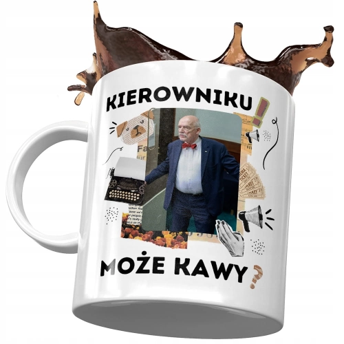 Kubek Janusz Korwin Mikke Politycy na Prezent z Nadrukiem ze Zdjęciem