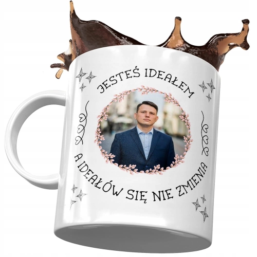Kubek Sławomir Mentzen XD Korwin Politycy Prezent z Nadrukiem ze Zdjęciem