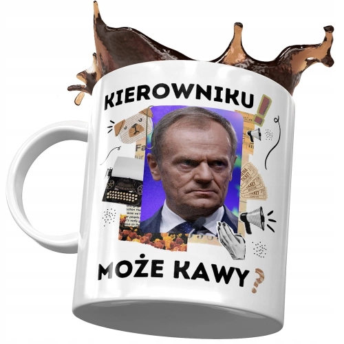 Kubek Donald Tusk PO Platforma na Prezent z Nadrukiem ze Zdjęciem