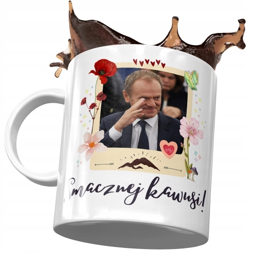 Kubek Donald Tusk PO Platforma na Prezent z Nadrukiem ze Zdjęciem