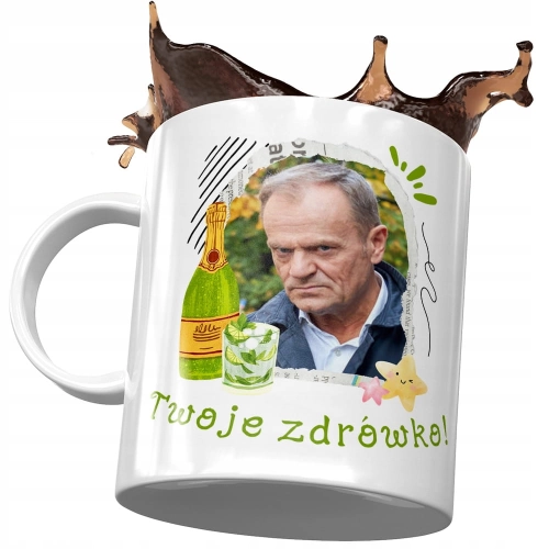 Kubek Donald Tusk PO Platforma na Prezent z Nadrukiem ze Zdjęciem