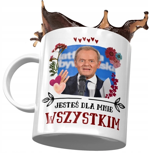 Kubek Donald Tusk PO Platforma na Prezent z Nadrukiem ze Zdjęciem