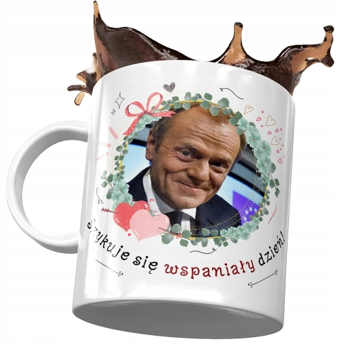Kubek Donald Tusk PO Platforma na Prezent z Nadrukiem ze Zdjęciem