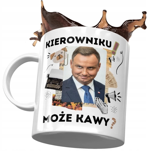 Kubek Andrzej Duda Prezydent Politycy na Prezent z Nadrukiem ze Zdjęciem