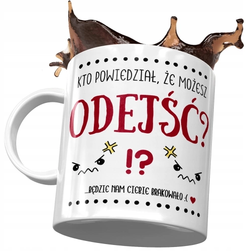Kubek na Pożegnanie z Pracy dla Kolegi Koleżanki z Nadrukiem ze Zdjęciem