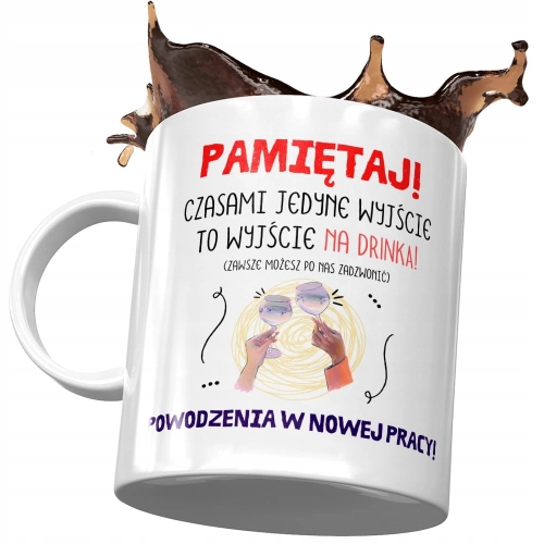 Kubek na Pożegnanie z Pracy dla Kolegi Koleżanki z Nadrukiem ze Zdjęciem