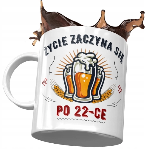 Kubek na Urodziny 22 22gie 22-gie Idealny Prezent z Nadrukiem ze Zdjęciem