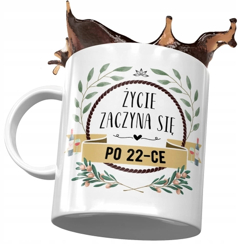 Kubek na Urodziny 22 22gie 22-gie Idealny Prezent z Nadrukiem ze Zdjęciem