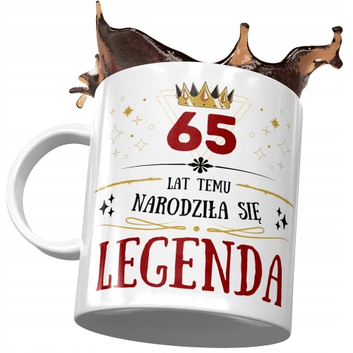 Kubek na Urodziny 65 65te 65-te Idealny Prezent z Nadrukiem ze Zdjęciem