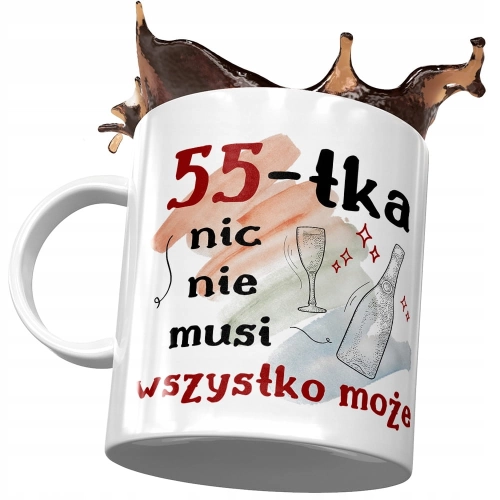 Kubek na Urodziny 55 55te 55-te Idealny Prezent z Nadrukiem ze Zdjęciem