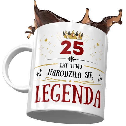 Kubek na Urodziny 25 25te 25-te Idealny Prezent z Nadrukiem ze Zdjęciem