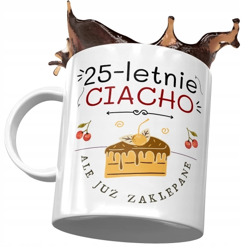 Kubek na Urodziny 25 25te 25-te Idealny Prezent z Nadrukiem ze Zdjęciem