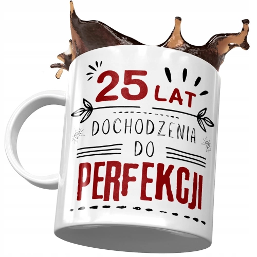 Kubek na Urodziny 25 25te 25-te Idealny Prezent z Nadrukiem ze Zdjęciem