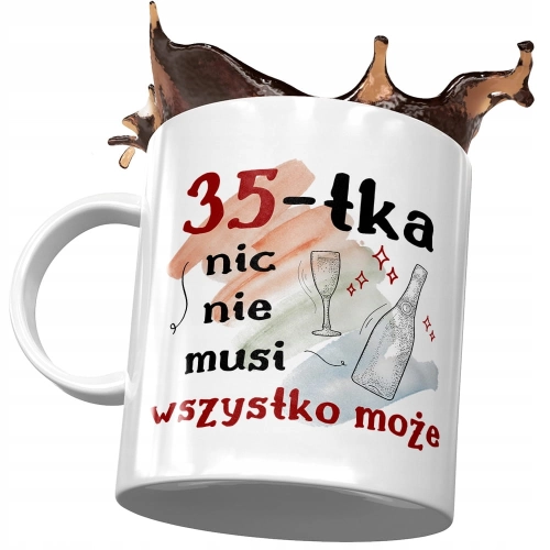 Kubek na Urodziny 35 35te 35-te Idealny Prezent z Nadrukiem ze Zdjęciem