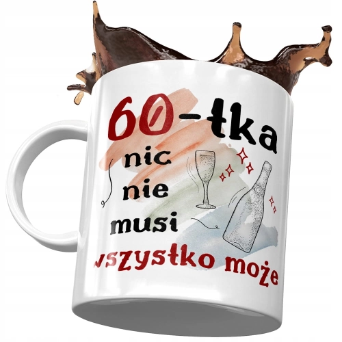 Kubek na Urodziny 60 60te 60-te Idealny Prezent z Nadrukiem ze Zdjęciem