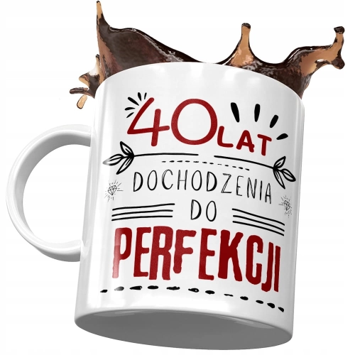 Kubek na Urodziny 40 40ste 40-ste Idealny Prezent z Nadrukiem ze Zdjęciem