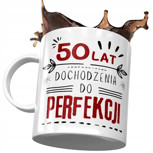 Kubek na Urodziny 50 50te 50-te Idealny Prezent z Nadrukiem ze Zdjęciem