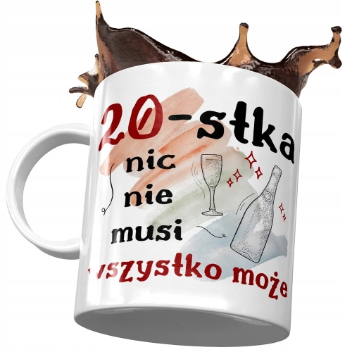 Kubek na Urodziny 20 20ste 20-ste Idealny Prezent z Nadrukiem ze Zdjęciem