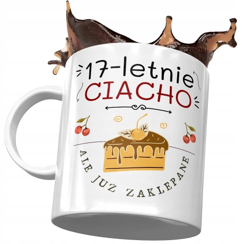 Kubek na Urodziny 17 17ste 17-ste Idealny Prezent z Nadrukiem ze Zdjęciem