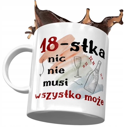 Kubek na Urodziny 18 18ste 18-ste Idealny Prezent z Nadrukiem ze Zdjęciem