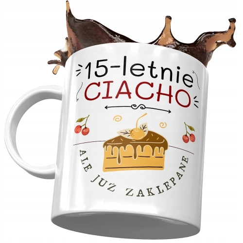 Kubek na Urodziny 15 15ste 15-ste Idealny Prezent z Nadrukiem ze Zdjęciem