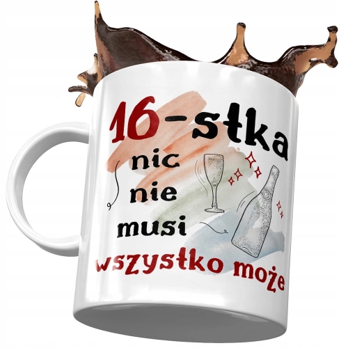 Kubek na Urodziny 16 16ste 16-ste Idealny Prezent z Nadrukiem ze Zdjęciem