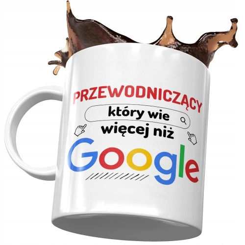 Kubek Dla Przewodniczącego Który Wie Więcej z Nadrukiem ze Zdjęciem