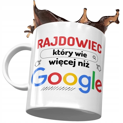 Kubek Dla Rajdowca Rajdowiec Który Wie Więcej z Nadrukiem ze Zdjęciem