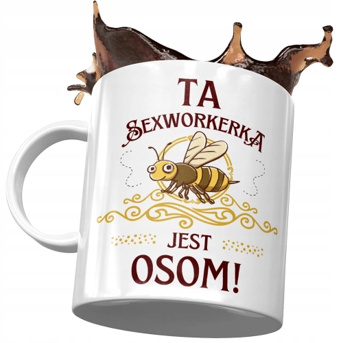 Kubek Dla Sexworkerki Ta Sexworkerka Jest Osom! z Nadrukiem ze Zdjęciem
