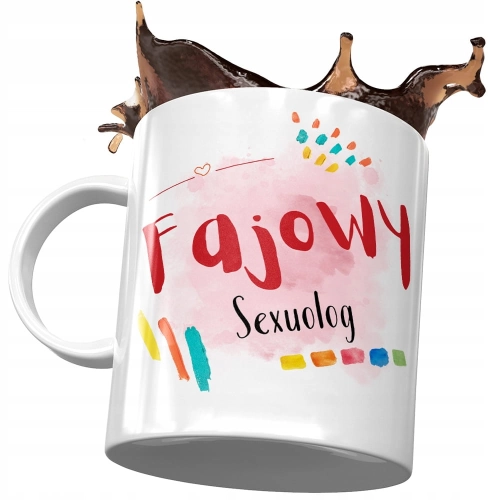 Kubek Dla Sexuologa Fajowy Sexuolog Prezent z Nadrukiem ze Zdjęciem