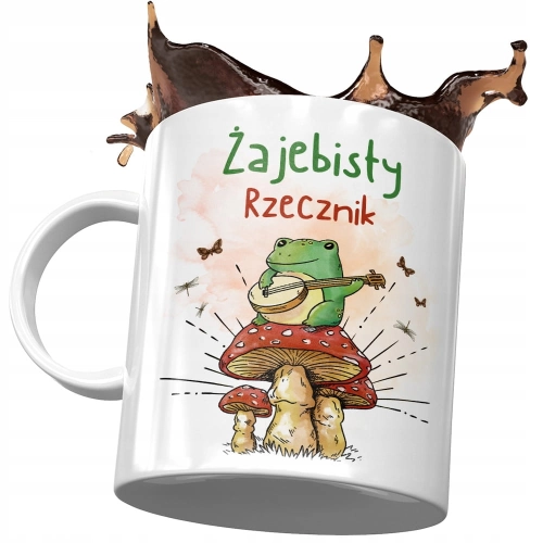 Kubek Dla Rzecznika Żajebisty Rzecznik Prezent z Nadrukiem ze Zdjęciem