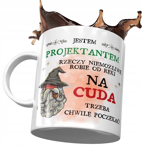 Kubek Dla Projektanta Jestem Projektantem Prezent z Nadrukiem ze Zdjęciem