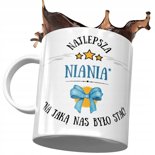 Kubek Dla Niani Najlepsza Niania Na Prezent z Nadrukiem ze Zdjęciem
