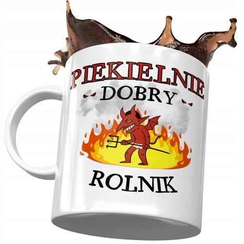 Kubek Dla Rolnika Piekielnie Dobry Rolnik Prezent z Nadrukiem ze Zdjęciem