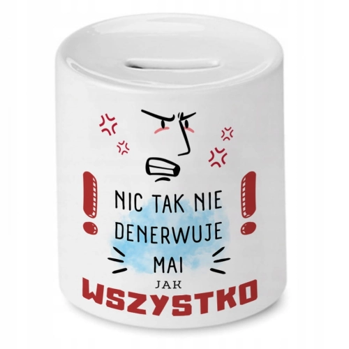 Skarbonka Dla Mai na Urodziny Idealny Prezent z Nadrukiem ze Zdjęciem