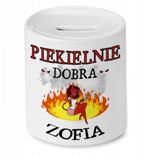 Skarbonka dla Zofii na Urodziny na Prezent z Nadrukiem ze Zdjęciem