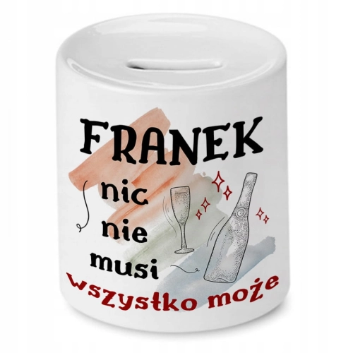 Skarbonka Dla Franka na Urodziny na Prezent z Nadrukiem ze Zdjęciem