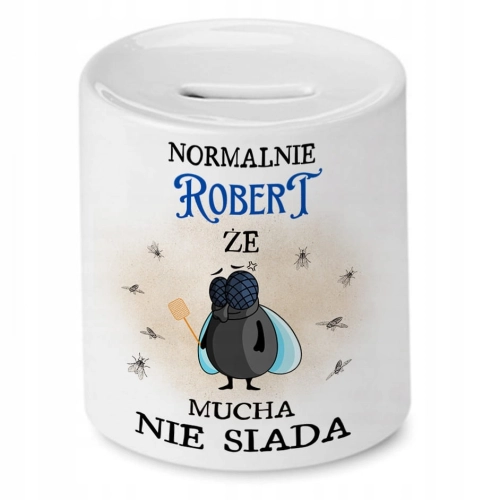 Skarbonka dla Roberta na Urodziny na Prezent z Nadrukiem ze Zdjęciem