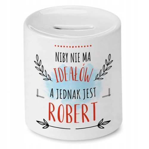Skarbonka dla Roberta na Urodziny na Prezent z Nadrukiem ze Zdjęciem