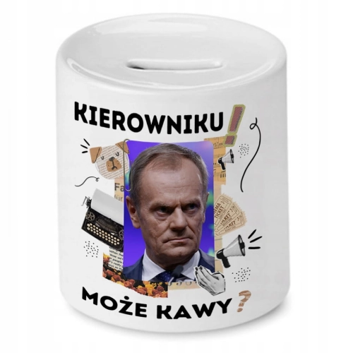 Skarbonka Donald Tusk PO na Prezent z Nadrukiem ze Zdjęciem