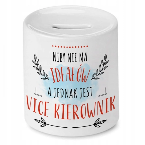 Skarbonka Dla Vice Kierownika na Urodziny Prezent z Nadrukiem ze Zdjęciem