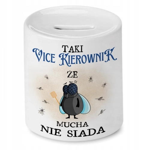 Skarbonka Dla Vice Kierownika na Urodziny Prezent z Nadrukiem ze Zdjęciem
