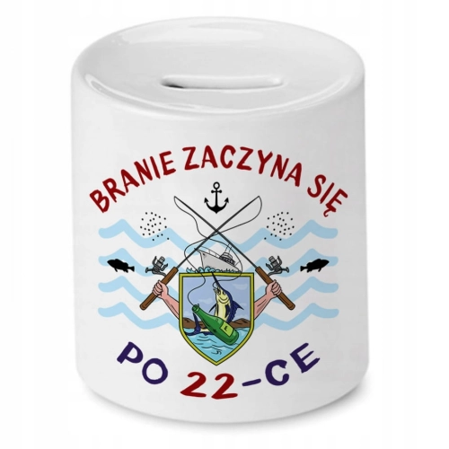 Skarbonka na Urodziny 22 22te 22-te na Prezent z Nadrukiem ze Zdjęciem