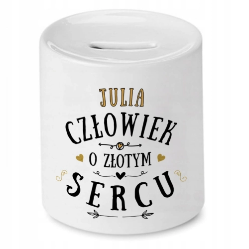 Skarbonka Dla Juli Julki na Urodziny na Prezent z Nadrukiem ze Zdjęciem