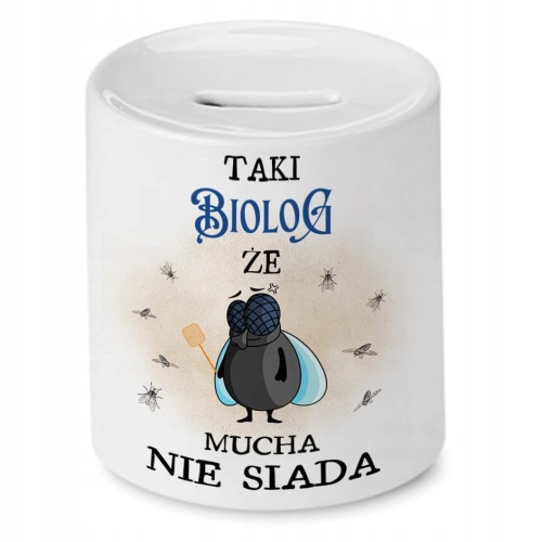 Skarbonka Dla Biologa na Urodziny na Prezent z Nadrukiem ze Zdjęciem