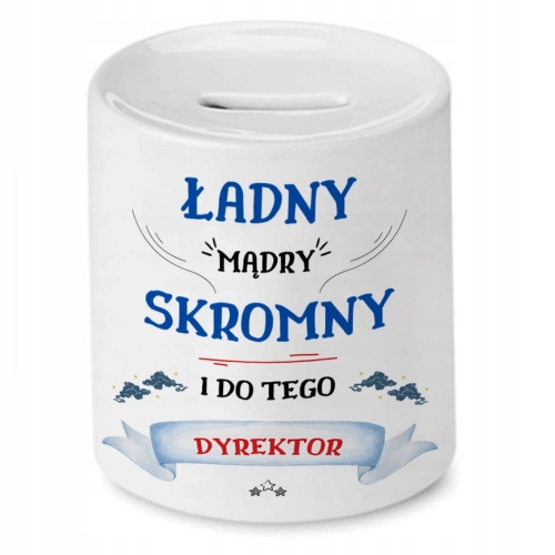 Skarbonka Dla Dyrektora na Urodziny na Prezent z Nadrukiem ze Zdjęciem