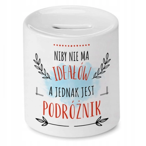 Skarbonka Dla Podróżnika na Urodziny na Prezent z Nadrukiem ze Zdjęciem